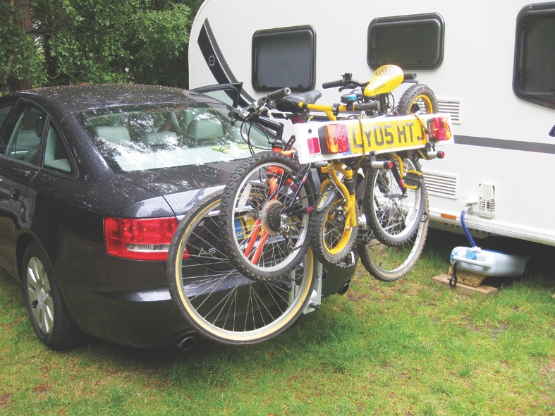 bike rack for towing caravan