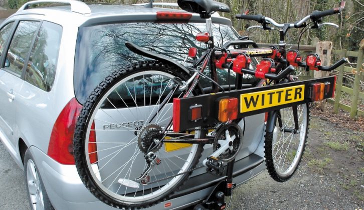 bike rack for towing caravan
