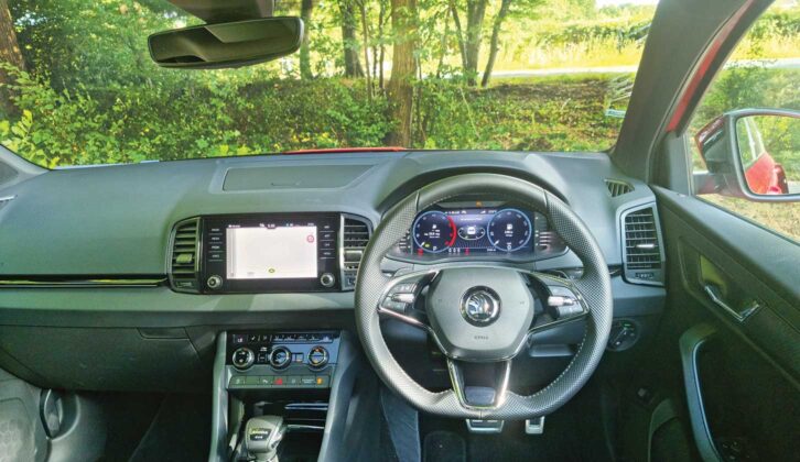 Cabin in Skoda Karoq