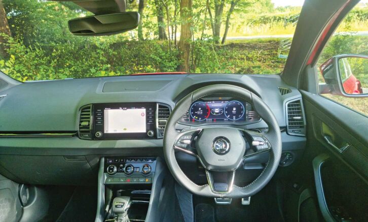 Cabin in Skoda Karoq