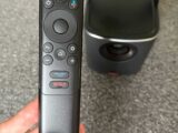 The remote control and the projector