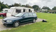 Penny and the tow car pitched up