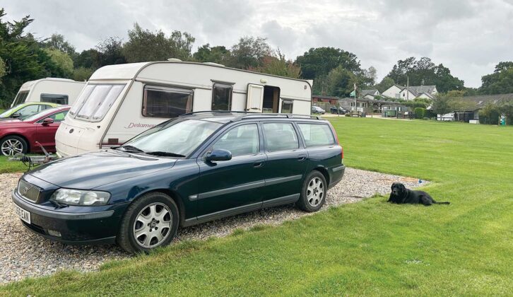 Penny and the tow car pitched up