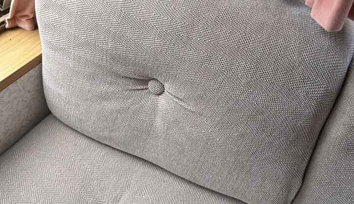 A covered cushion