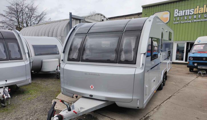 An Adria caravan at Barnsdale Leisure