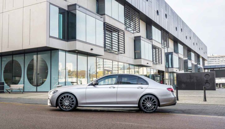 The Mercedes-Benz E 220 d AMG Line saloon