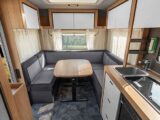 The lounge of a Knaus Sports tourer