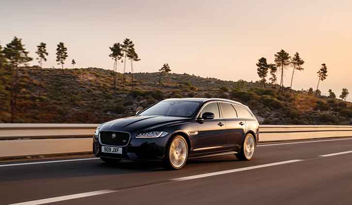 The Jaguar XF Sportbrake D300 R-Dynamic HSE Black