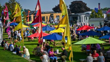 Visitors relaxing at the Great Caravan, Motorhome and Holiday Home Show