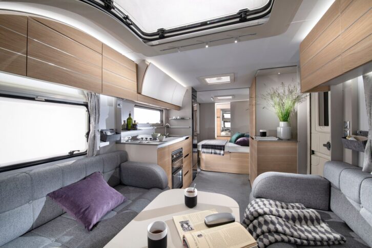 The inside of Adria's Adora from its latest, 2025 range