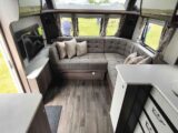 The lounge of the Coachman caravan