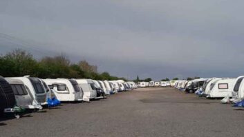 Caravans at Sherwood Storage Facility