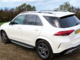 The Mercedes-Benz GLE from the back